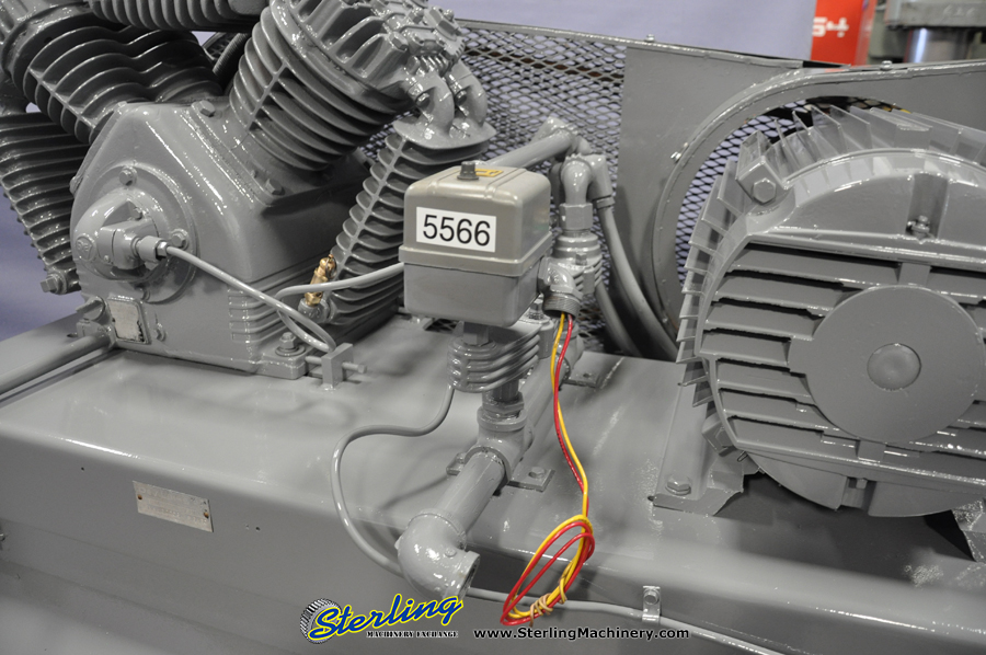 used devil bliss tank mounted twin air compressor VAW55DDG