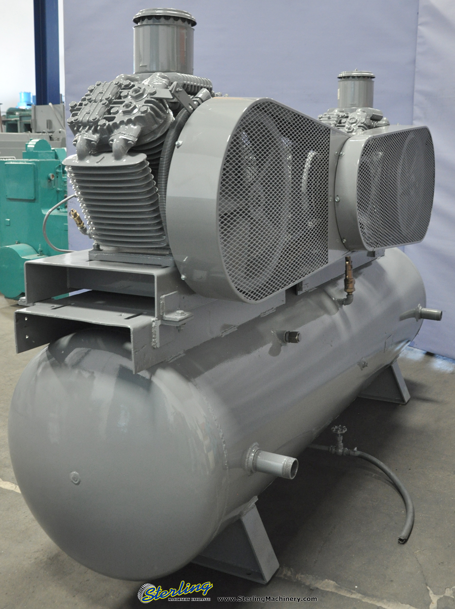 used devil bliss tank mounted twin air compressor VAW55DDG