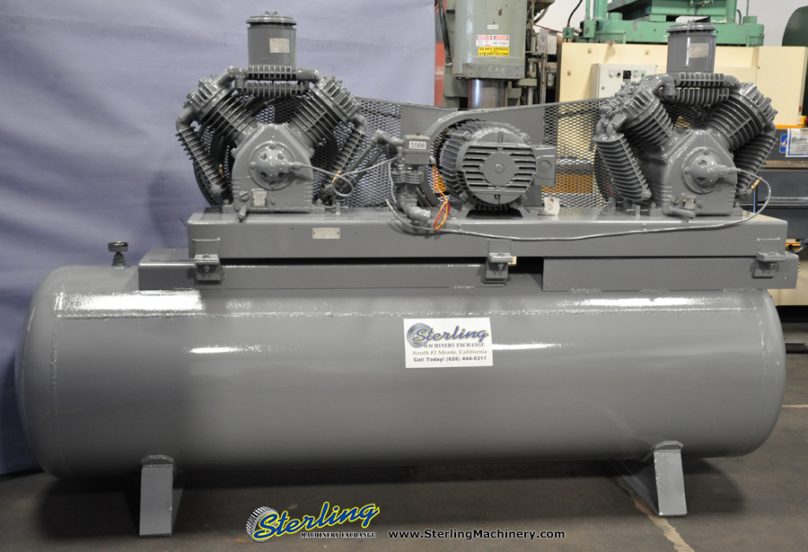 used devil bliss tank mounted twin air compressor VAW55DDG