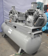 used devil bliss tank mounted twin air compressor VAW55DDG