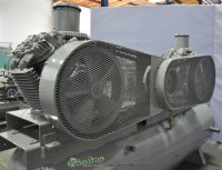 used devil bliss tank mounted twin air compressor VAW55DDG