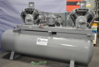 used devil bliss tank mounted twin air compressor VAW55DDG