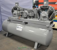 used devil bliss tank mounted twin air compressor VAW55DDG