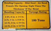 used wysong hydraulic press brake MTH100 - 144