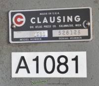 used clausing floor drill press 1688