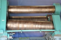 used bertsch hydraulic double pinch plate bending roll 125-05
