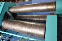 used bertsch hydraulic double pinch plate bending roll 125-05