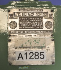used whitney jensen combination hand box & pan brake 416