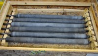 used cemco dual head belt grinder (belt/brush) (wet) 2000