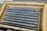 used cemco dual head belt grinder (belt/brush) (wet) 2000