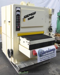 used cemco dual head belt grinder (belt/brush) (wet) 2000