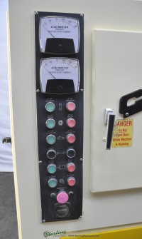 used cemco dual head belt grinder (belt/brush) (wet) 2000