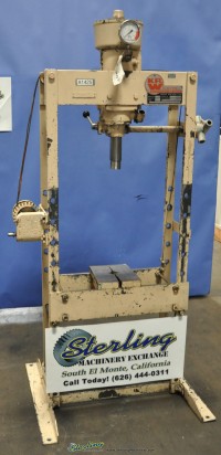 used kr wilson hydraulic hand h- frame press 2301838