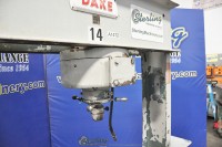 used dake motorized hydraulic h-frame press (missing motor) 75A