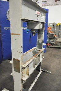 used dake motorized hydraulic h-frame press (missing motor) 75A