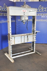 used dake motorized hydraulic h-frame press (missing motor) 75A