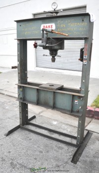 used dake hand h- frame hydraulic press 75H