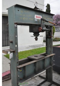 used dake hand h- frame hydraulic press 75H
