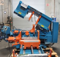used peerless fully automatic (hydraulic swivel head) horizontal bandsaw 1400-A