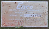 used enco horizontal bandsaw 92285