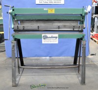 used central machinery metal shear, finger brake and slip roller combonation machine 41126