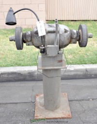 used heavy duty double end pedestal grinder 11404