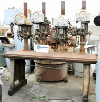 delta/rockwell 4 head gang drill press w/table 17-600
