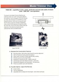 used columbus industries model trimmer 4 post hydraulic trim press