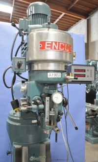 used enco vertical milling machine (step pulley type head) 100-1527