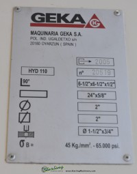 used geka dual station operation hydraulic ironworker Hydracrop 110/SD