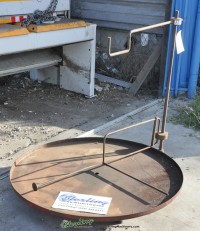 used horizontal non-powered reel holder and strip guide uncoiler 42