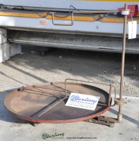 used horizontal non-powered reel holder and strip guide uncoiler 42