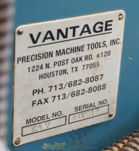 used vantage 3 axis cnc vertical milling machine needs work.  