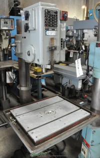 used solberga geared head drill press w/ powered down feed SE725