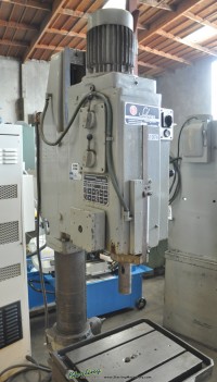 used solberga geared head sliding column drill press w/ powered down feed SEnr10