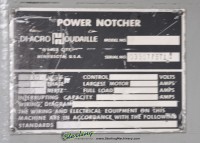 used diacro power notcher 1P