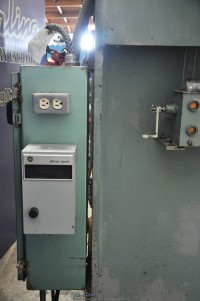 used cyril bath co. heavy duty air-trip mechanical press brake 150-4
