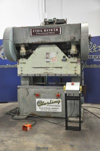 used cyril bath co. heavy duty air-trip mechanical press brake 150-4