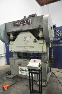 used cyril bath co. heavy duty air-trip mechanical press brake 150-4