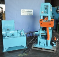 used whitney hydraulic angle and flat shear w/ multiple die heads 664-500