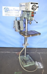 used delta floor type drill press w/ fwd./reverse foot pedal 15