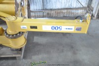 used spanco free standing articulating jib crane 402M-8-10-500