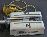 used night scan chief by will burt roof mounted mast remote light 2-4-168