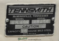 used tennsmith powered slip rolls SR48P