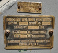 used ransome welding positioner 13