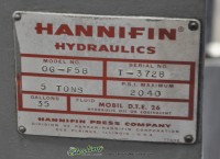 used hannifin c frame hydraulic press OG-F5B