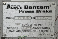 used bantam pneumatic press brake B2120G00