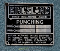used kingsland mechanical heavy duty muiti station ironworker J25, Type XA