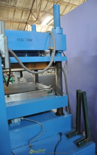 used tetrahedron 4 post air hydraulic press (up acting) laminating press MTP24