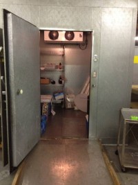used walk-in refrigeration unit with cooler